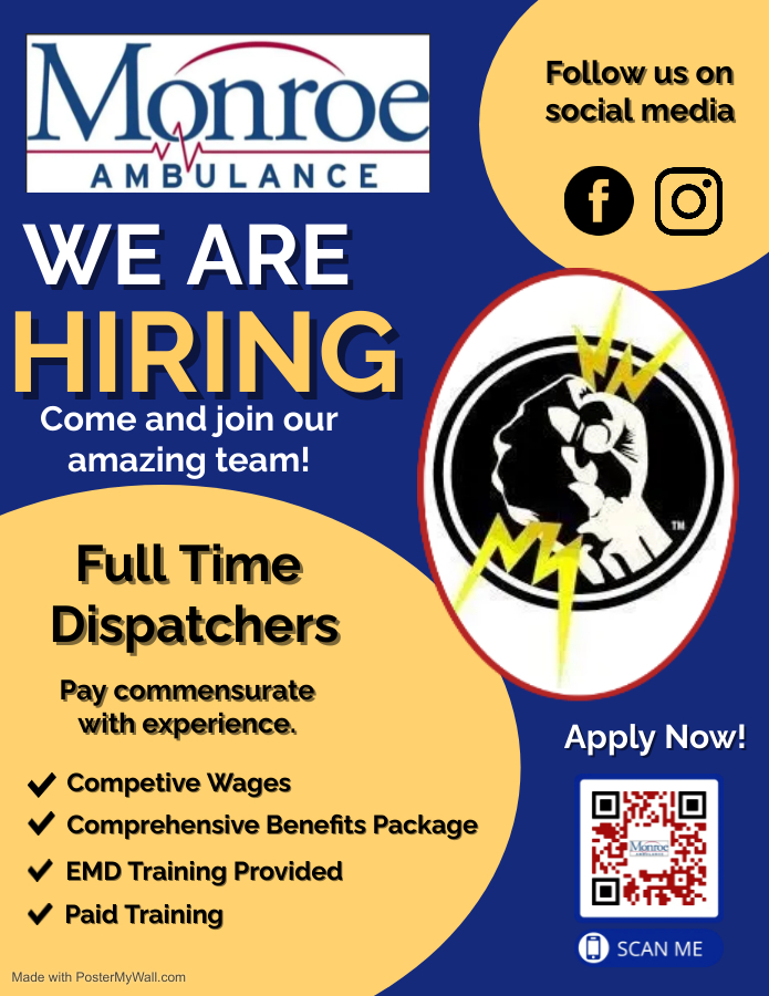 Monroe Ambulance Right Service, Right Time Every Time, from our